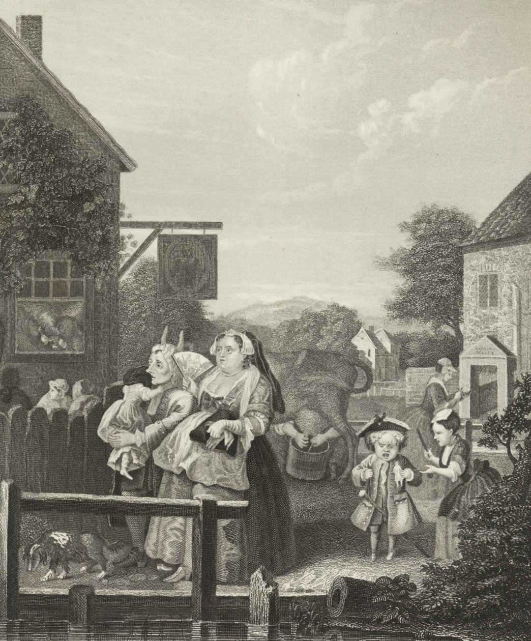 Wieczór - Londyn - autorstwa William (after) Hogarth