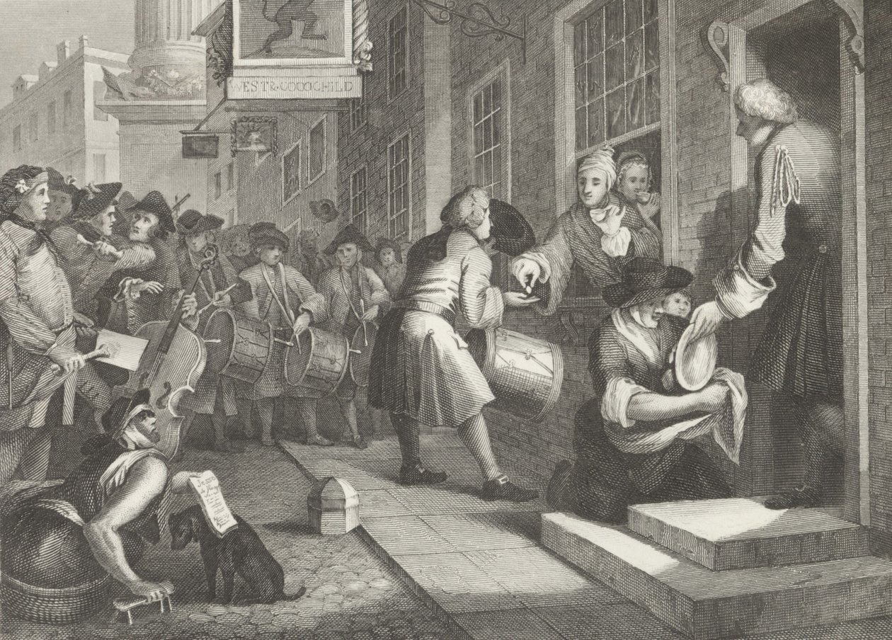 Dzień ślubu Goodchilda autorstwa William (after) Hogarth