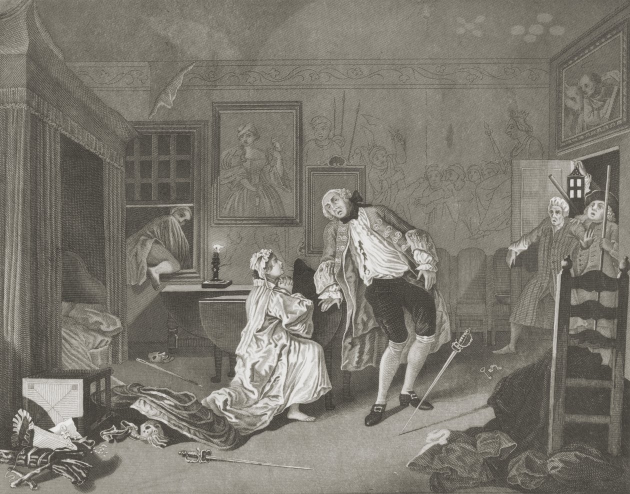 Małżeństwo a la Mode autorstwa William (after) Hogarth