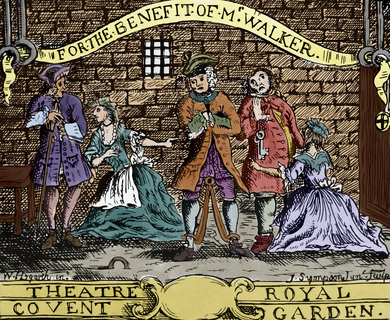 Opera żebracza Johna Gaya (rycina) autorstwa William (after) Hogarth