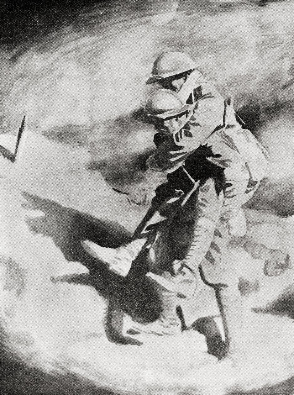 Poilu i Tommy według obrazu Sir Williama Orpena. autorstwa William (after) Orpen