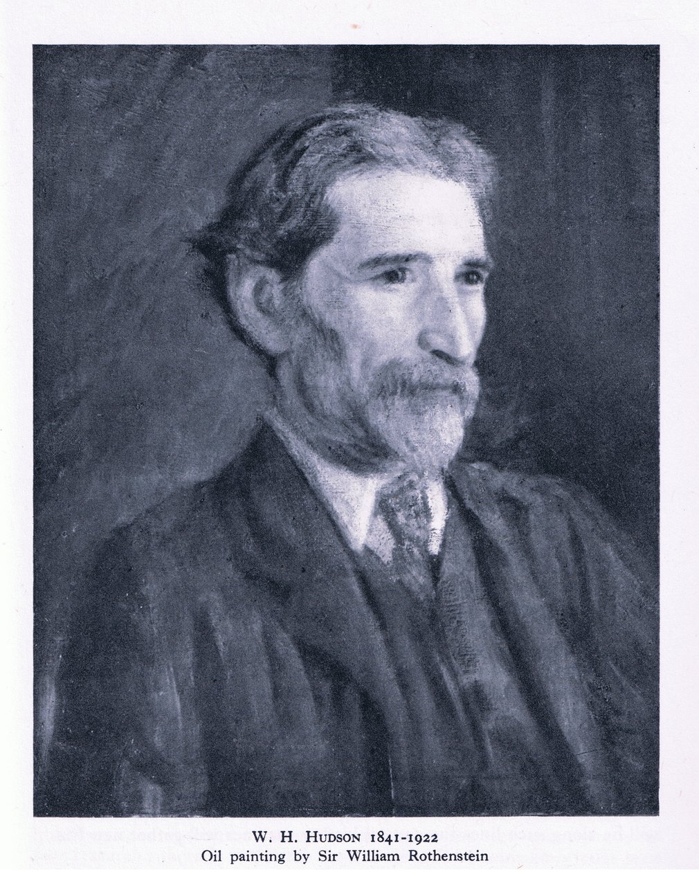 Portret WH Hudsona (lito) autorstwa William (after) Rothenstein