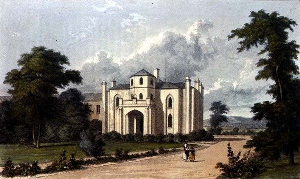 Colcorton Hall, z „Repozytorium Sztuki” Ackermanna autorstwa William (after) Westall