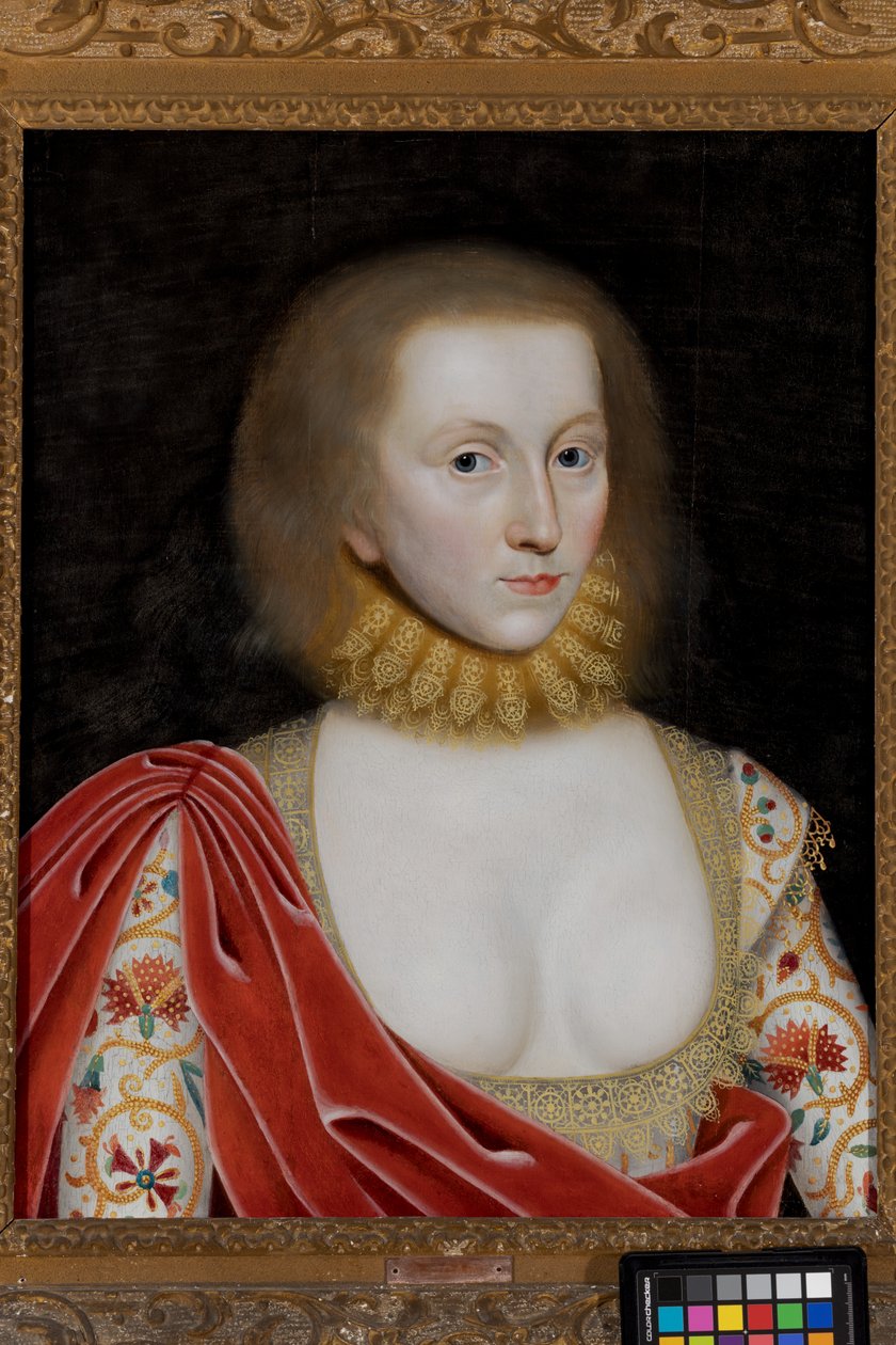 Portret damy, ok. 1585-1619 (olej na desce) autorstwa William (studio of) Larkin