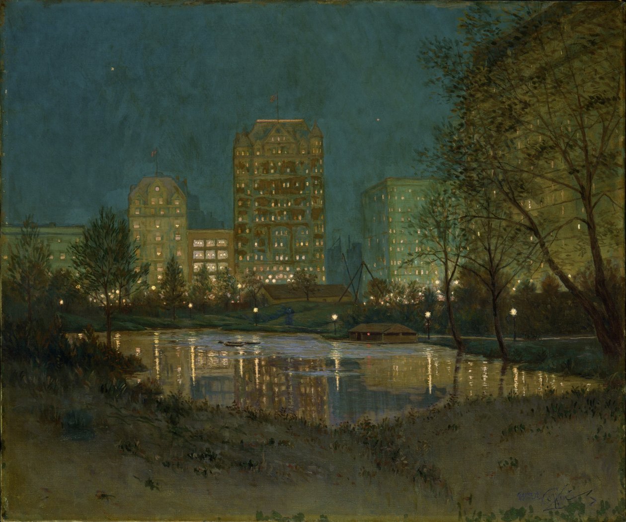 Central Park i Plaza autorstwa William A. Coffin