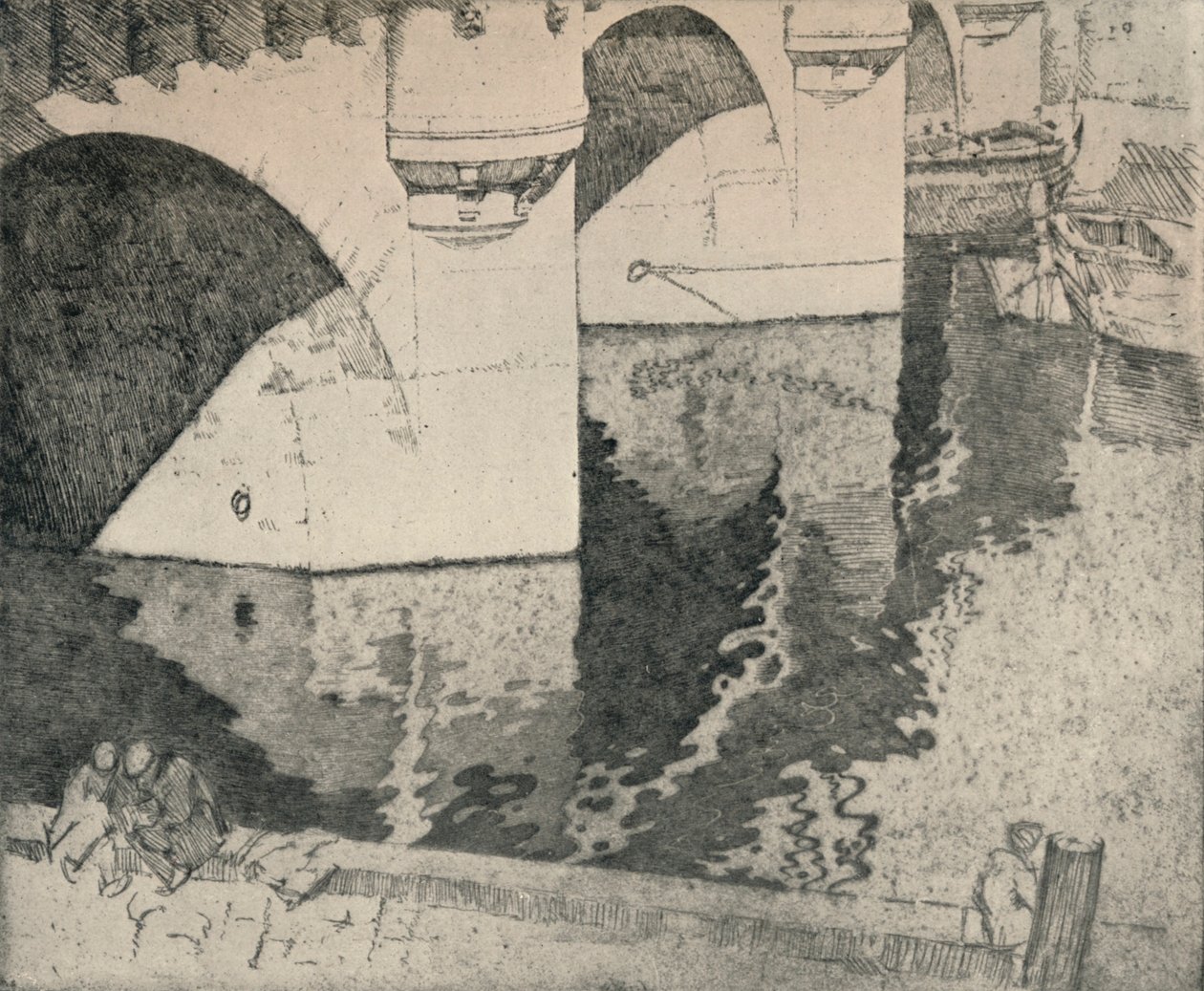 Pont Neuf, 1915 autorstwa William A Levy