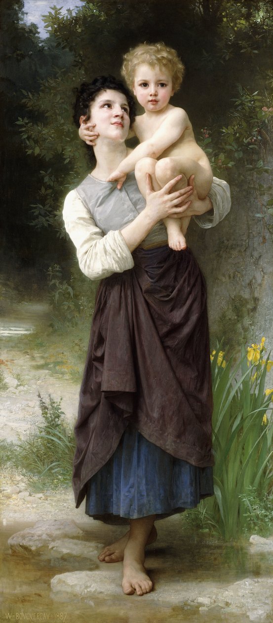 Brat i siostra, 1887 autorstwa William Adolphe Bouguereau