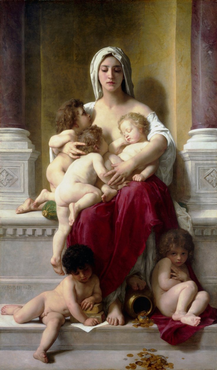 Dobroczynność autorstwa William Adolphe Bouguereau