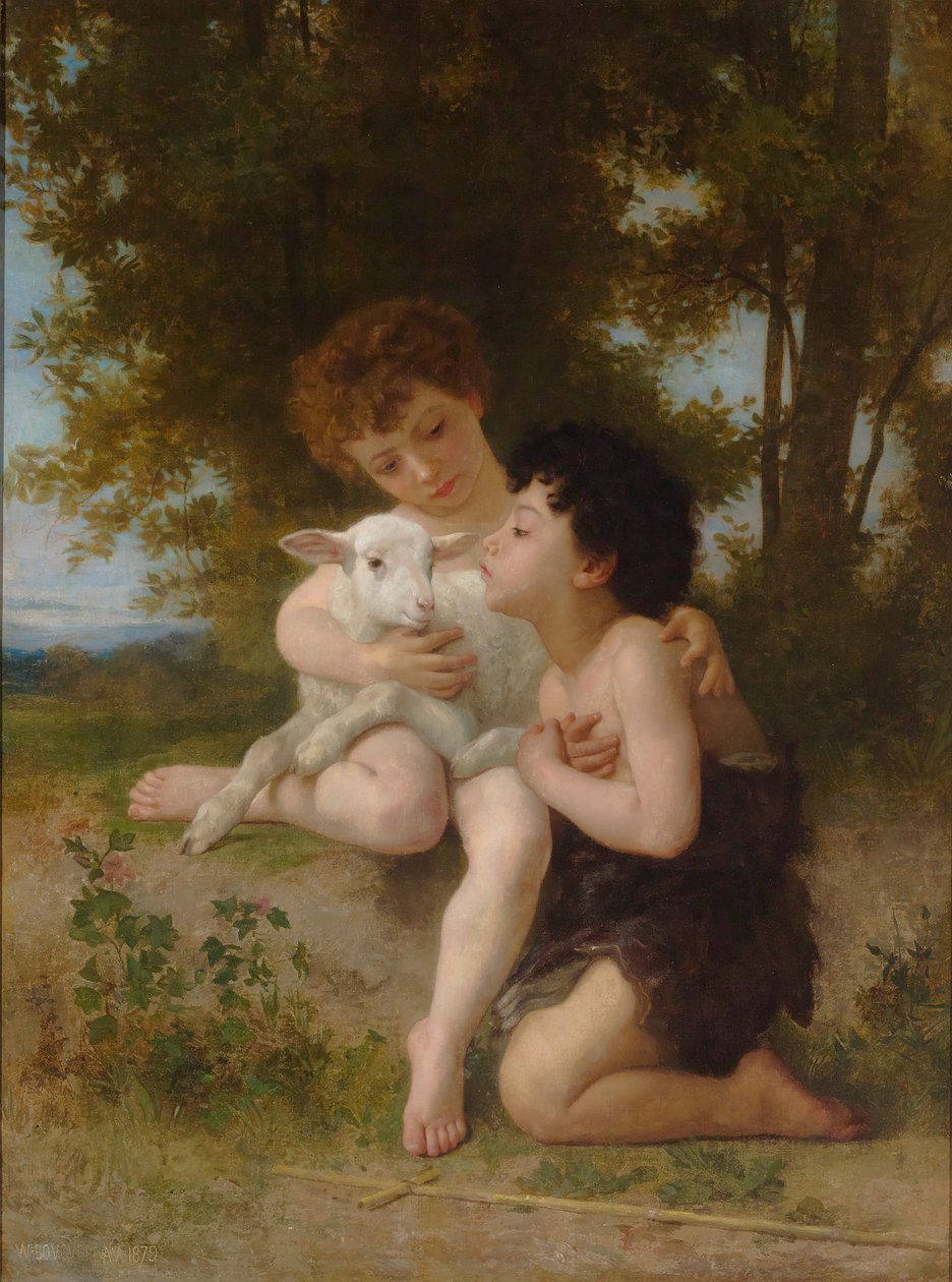 Dzieci z Barankiem autorstwa William Adolphe Bouguereau