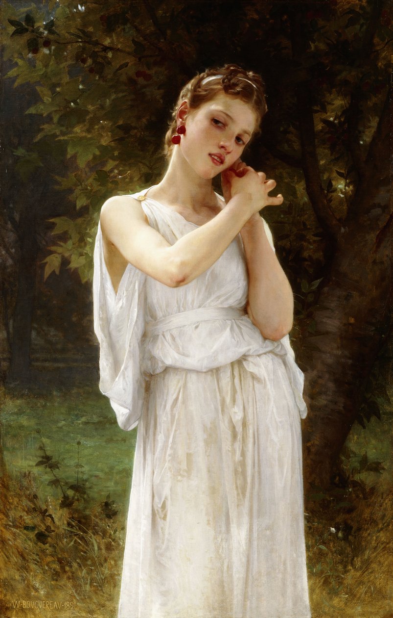 Kolczyki, 1891 autorstwa William Adolphe Bouguereau