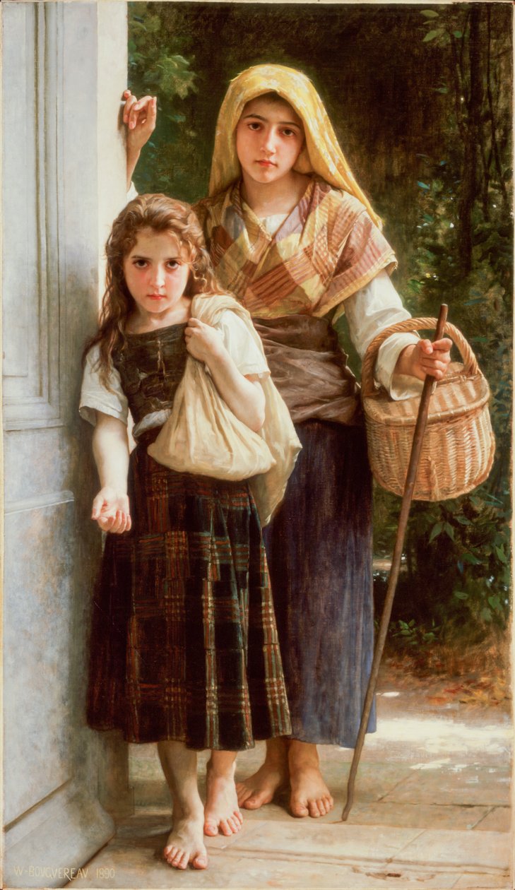 Mali żebracy autorstwa William Adolphe Bouguereau