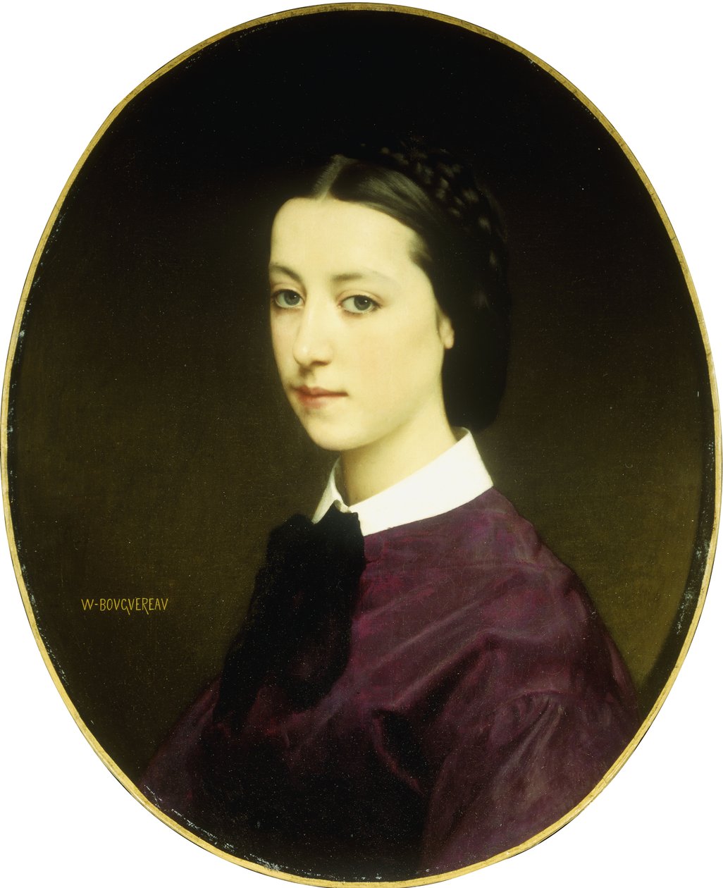 Portret młodej damy autorstwa William Adolphe Bouguereau