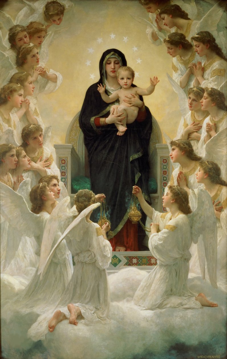 Królowa Aniołów, 1900 autorstwa William Adolphe Bouguereau