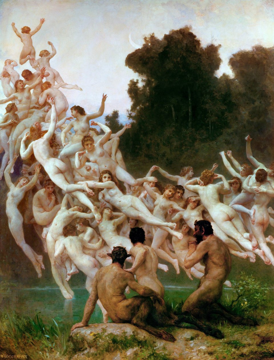 Oreads Les Oréades autorstwa William Adolphe Bouguereau