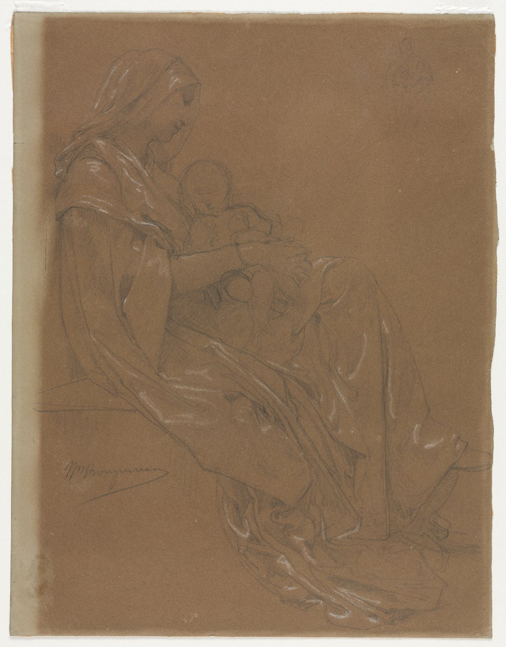 Dziewica i Dziecko autorstwa William Adolphe Bouguereau