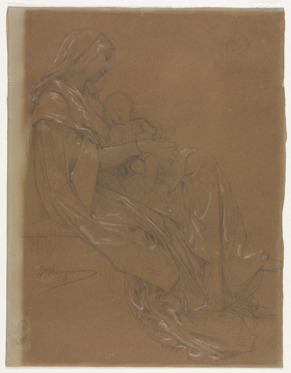 Dziewica z Dzieciątkiem, II poł. XIX w. autorstwa William Adolphe Bouguereau