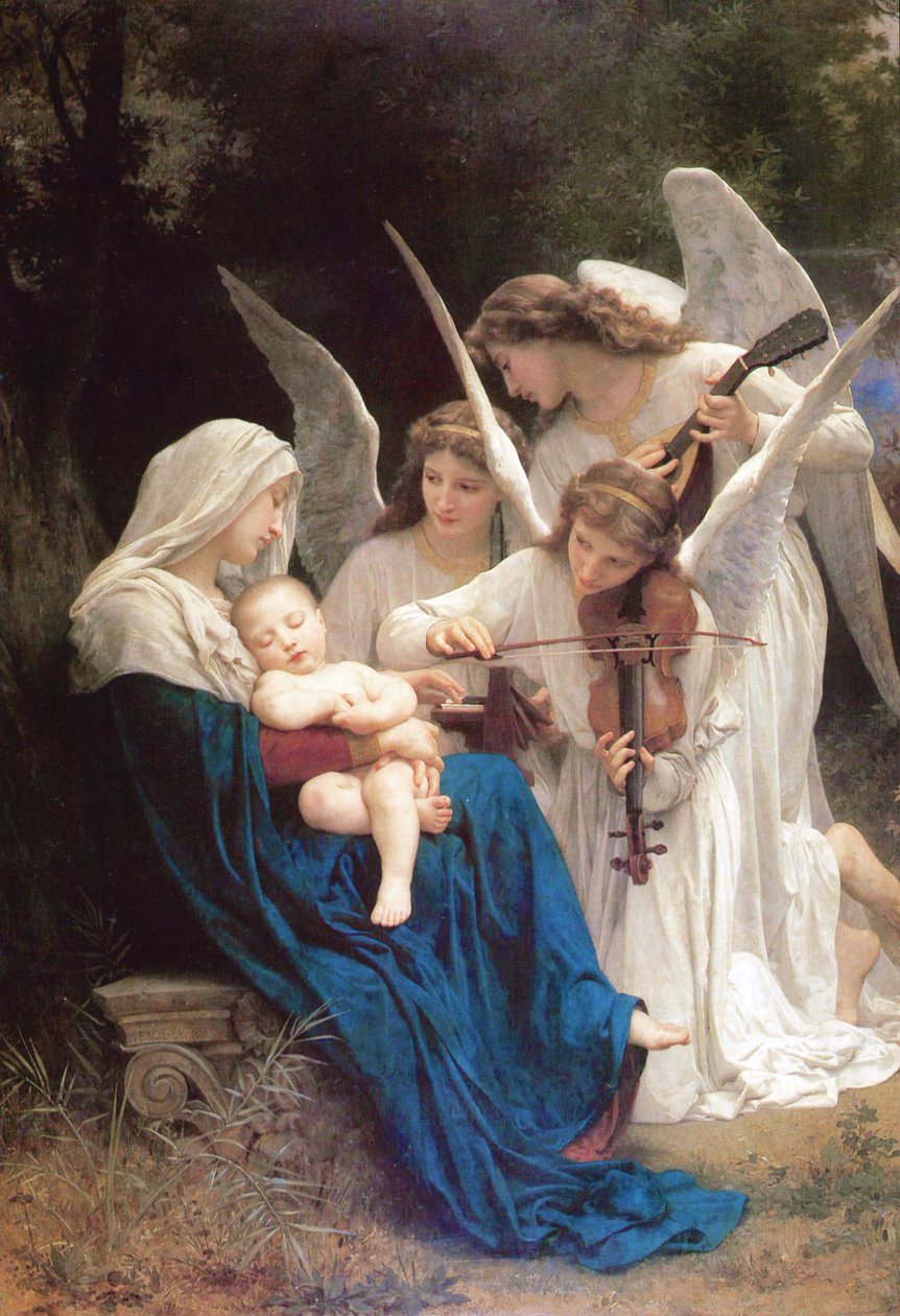 Dziewica aniołów autorstwa William Adolphe Bouguereau