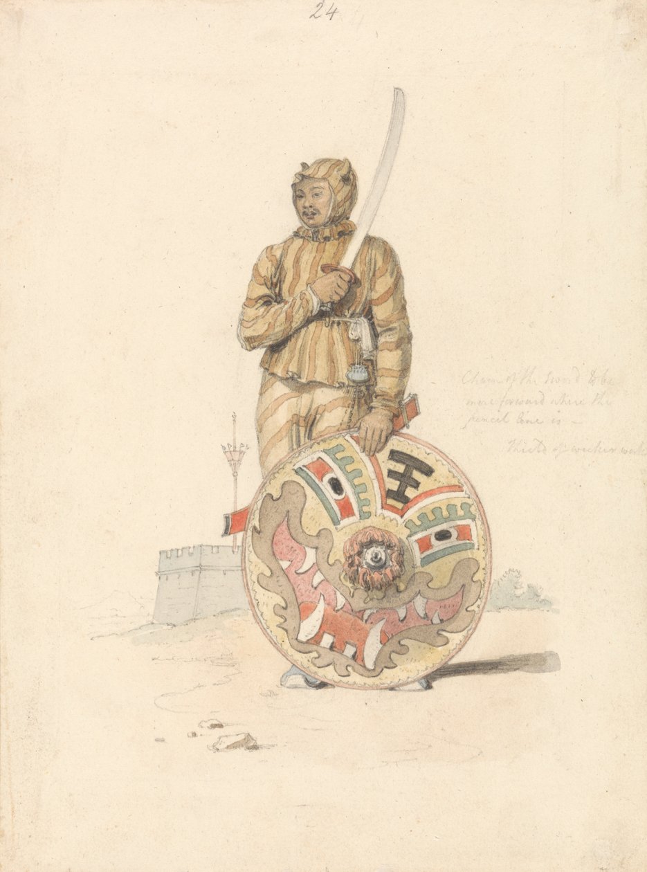 Chiński wojownik autorstwa William Alexander