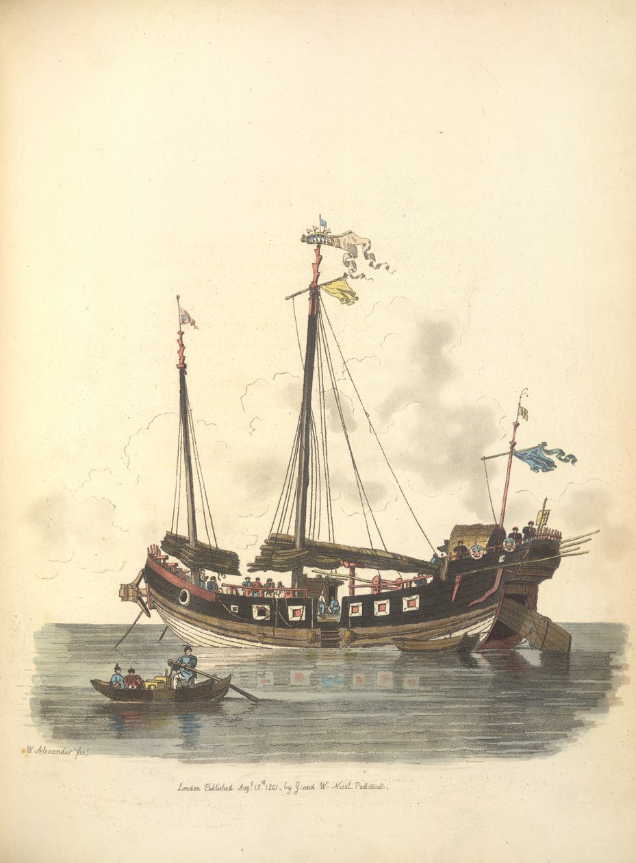 Statek wojenny autorstwa William Alexander