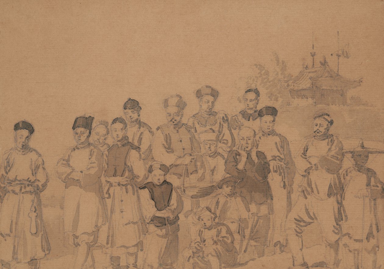 Grupa Chińczyków autorstwa William Alexander
