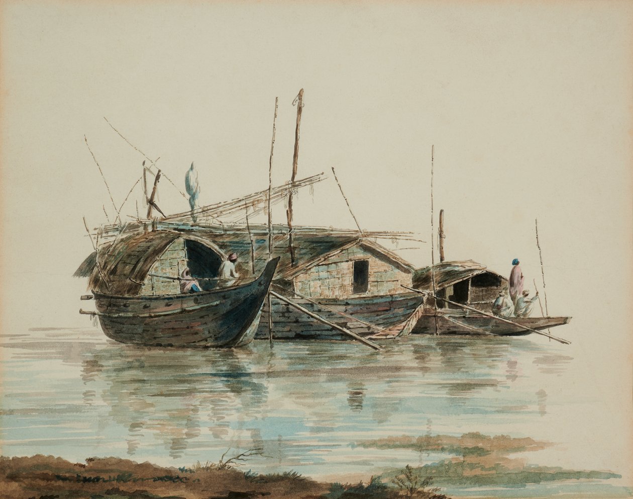 Orientalne łodzie mieszkalne autorstwa William Alexander