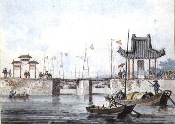 Statki przy śluzie autorstwa William Alexander