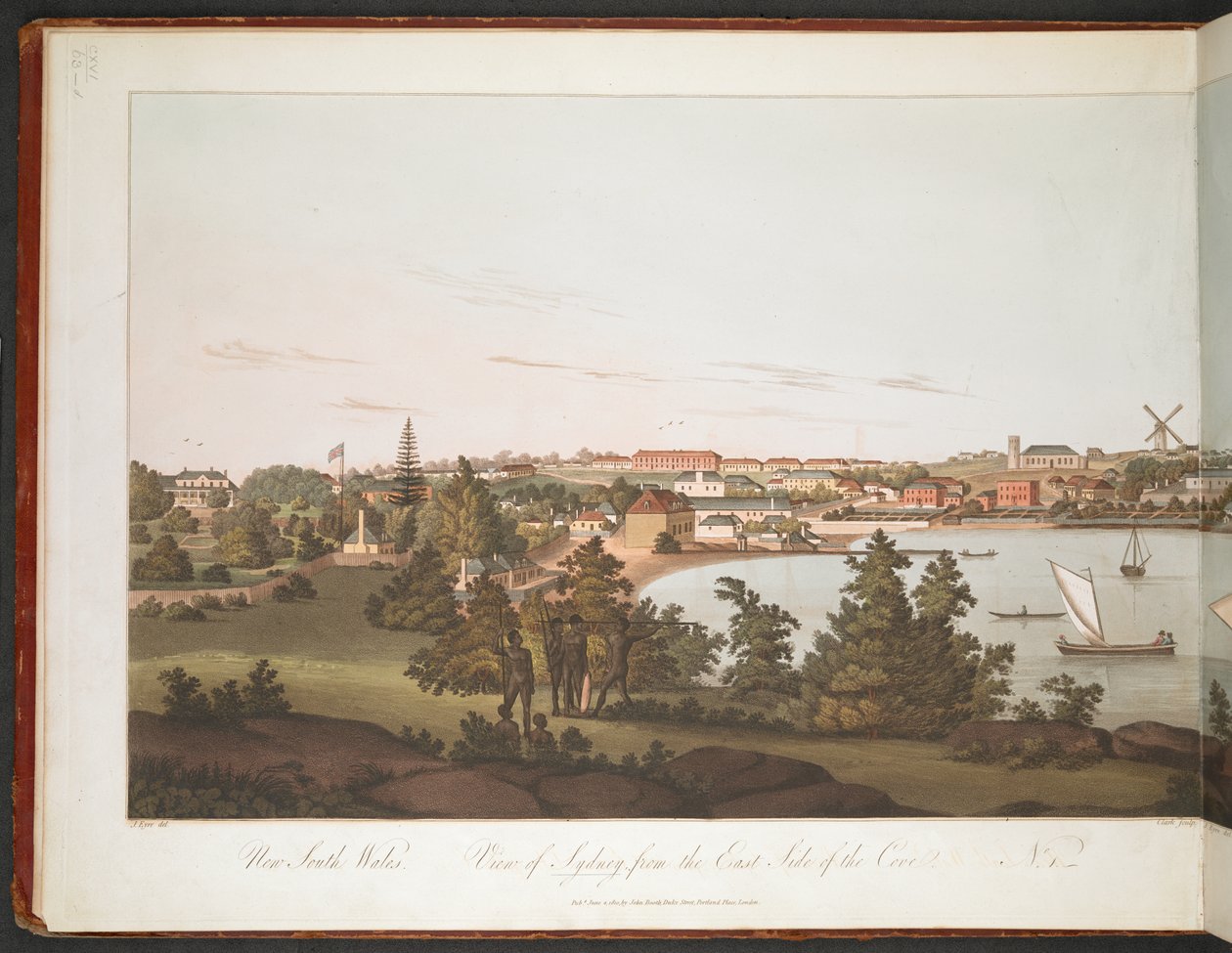 Widok na Sydney ze wschodniej strony zatoki. autorstwa William Alexander