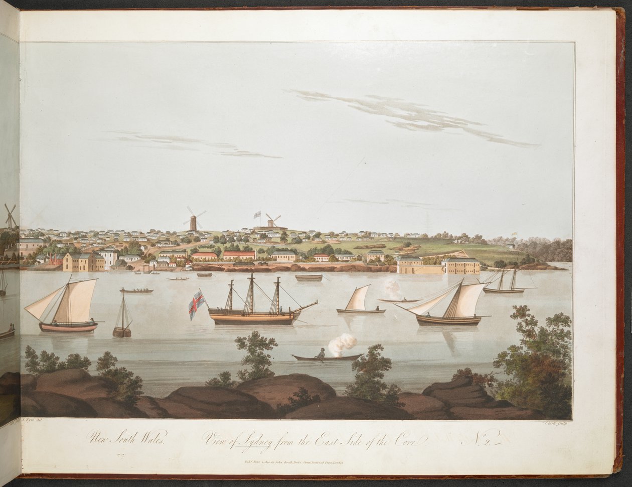 Widok na Sydney ze wschodniej strony zatoki. autorstwa William Alexander