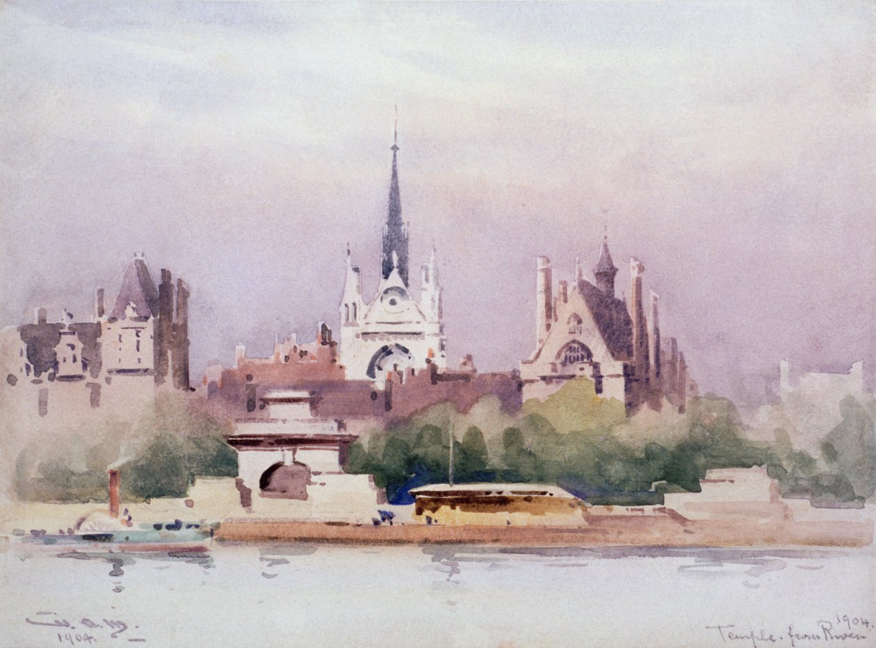 „Świątynia znad rzeki”, 1904. autorstwa William Alister Macdonald
