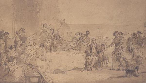 Uroczysty Dzień w Abbotsford autorstwa William Allan