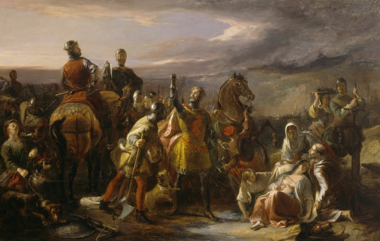 Bohaterstwo i człowieczeństwo, ok. 1840 (olej na płótnie) autorstwa William Allan