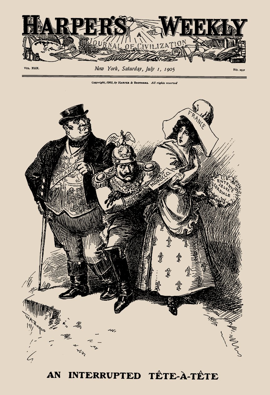 Przerwany tygodnik Harpera Tete-a-tete, 1905. autorstwa William Allen Rogers