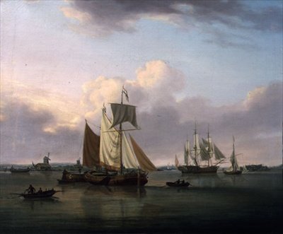 Wysyłka Off Deptford (olej na płótnie) autorstwa William Anderson