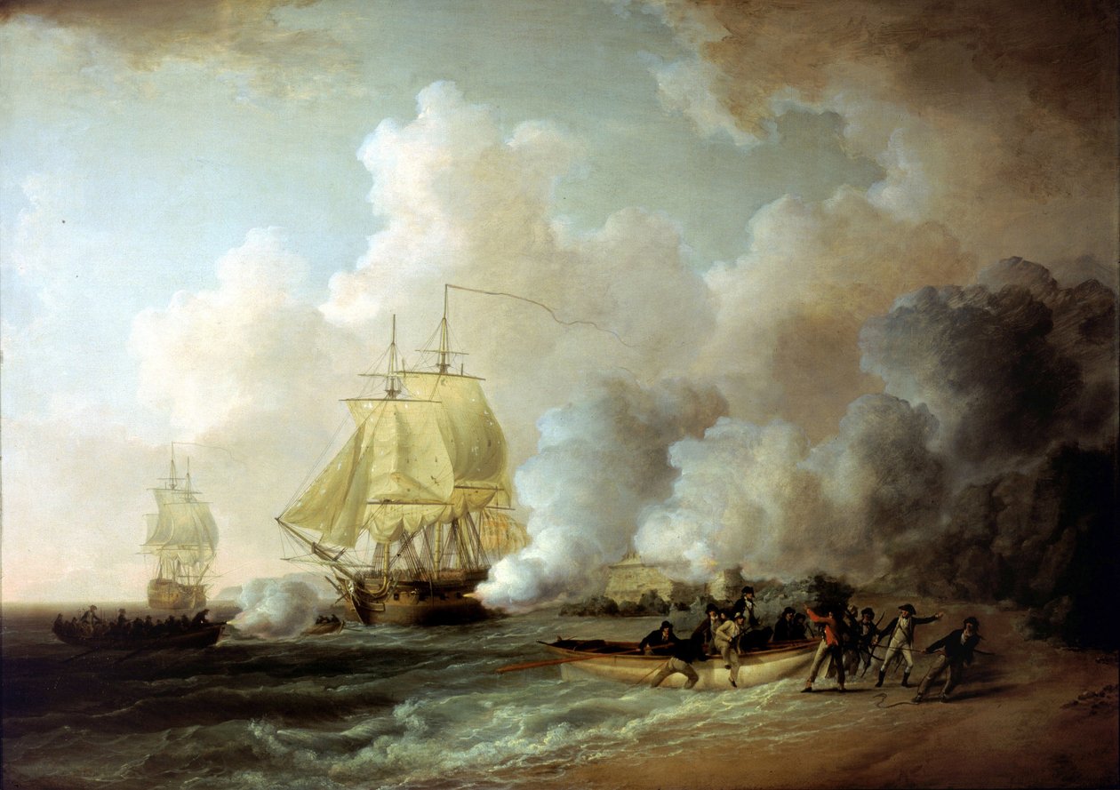 Zdobycie Fortu Louis (Martynika) przez Brytyjczyków 20 marca 1794 r. autorstwa William Anderson