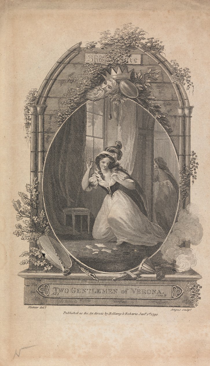 Dois Cavalheiros de Verona, Ato I, Sc. IIpolonês autorstwa William Angus