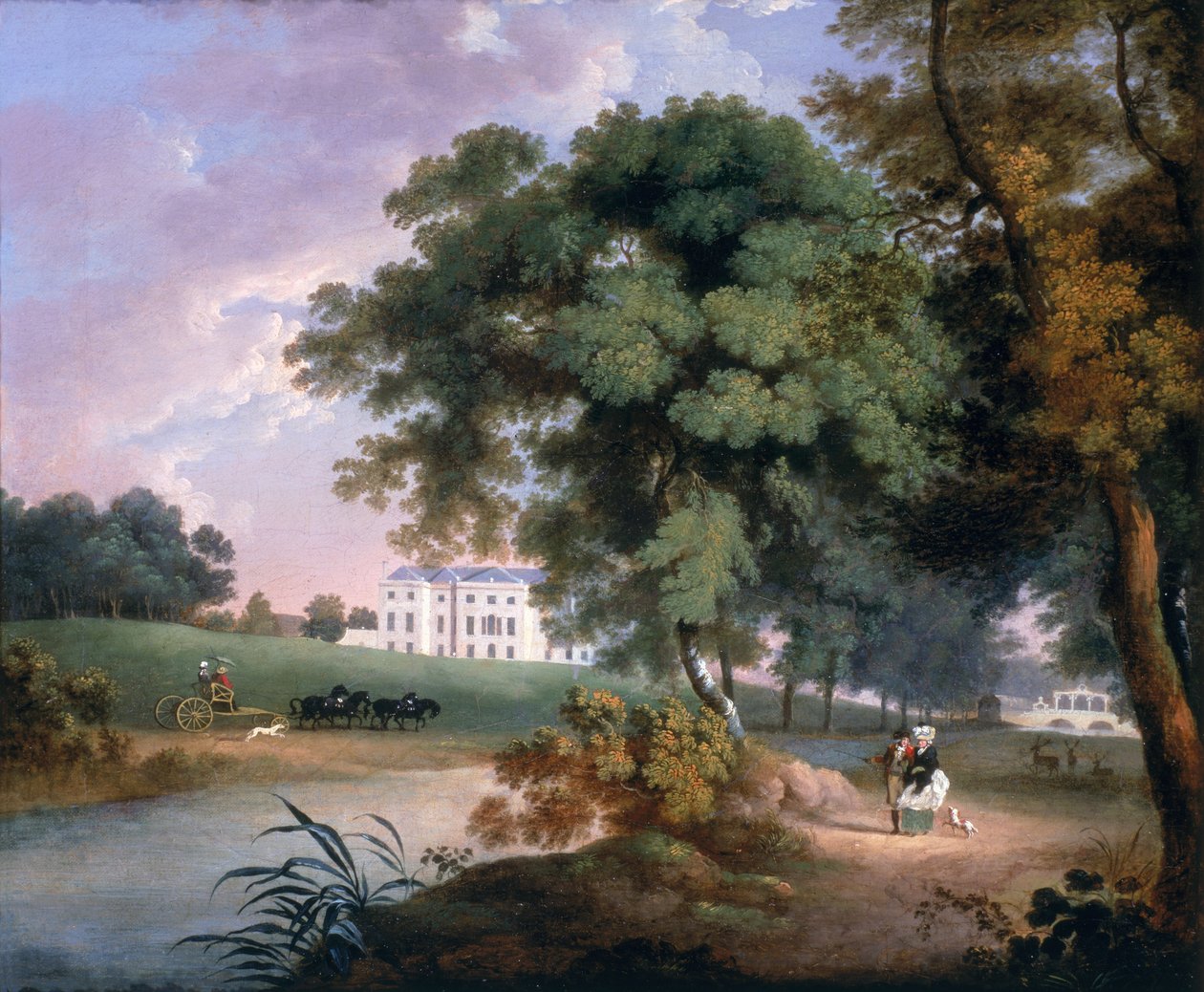 Widok domu w Irlandii autorstwa William Ashford