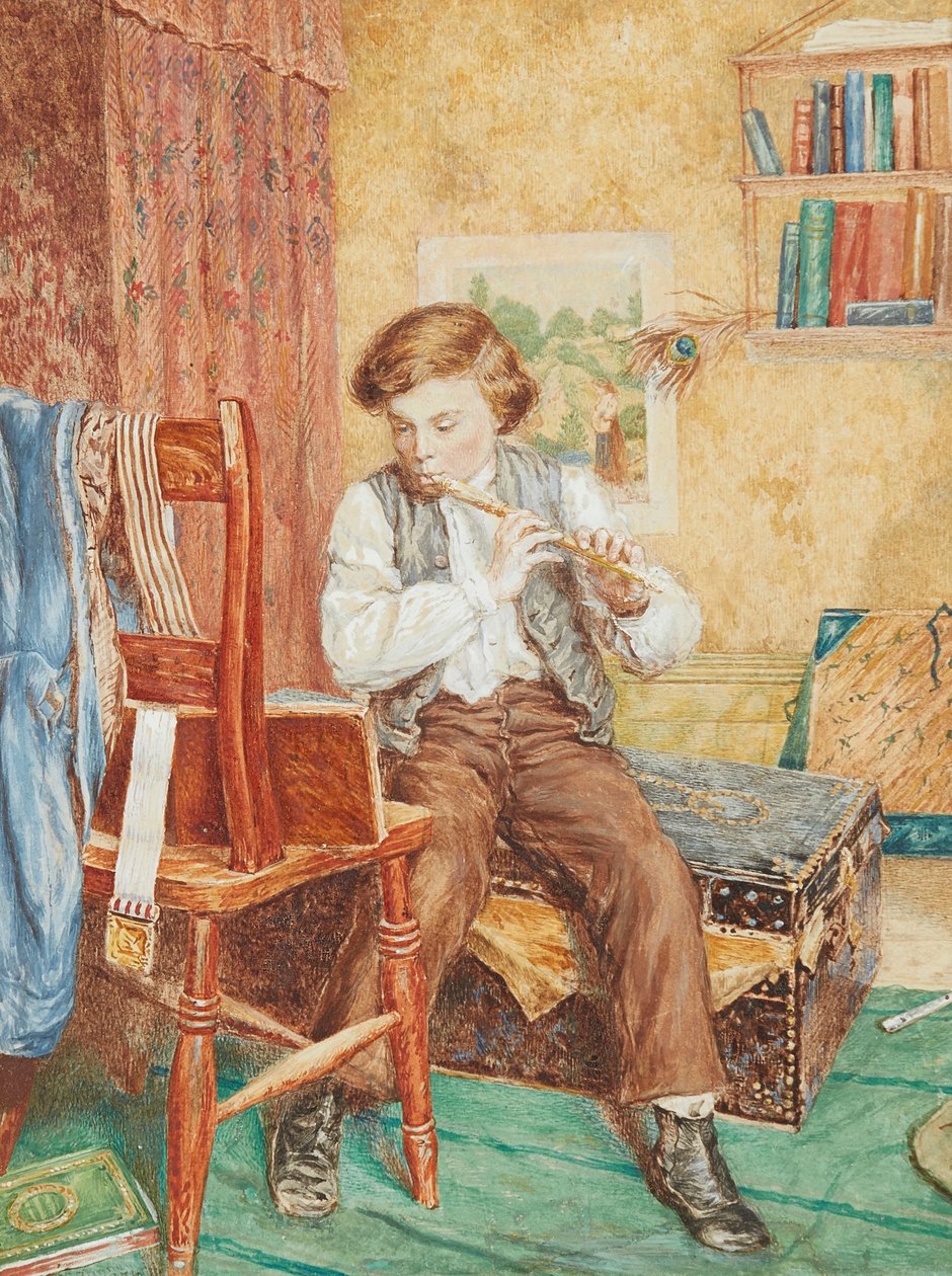 Młody muzyk (akwarela) autorstwa William B. Bunney