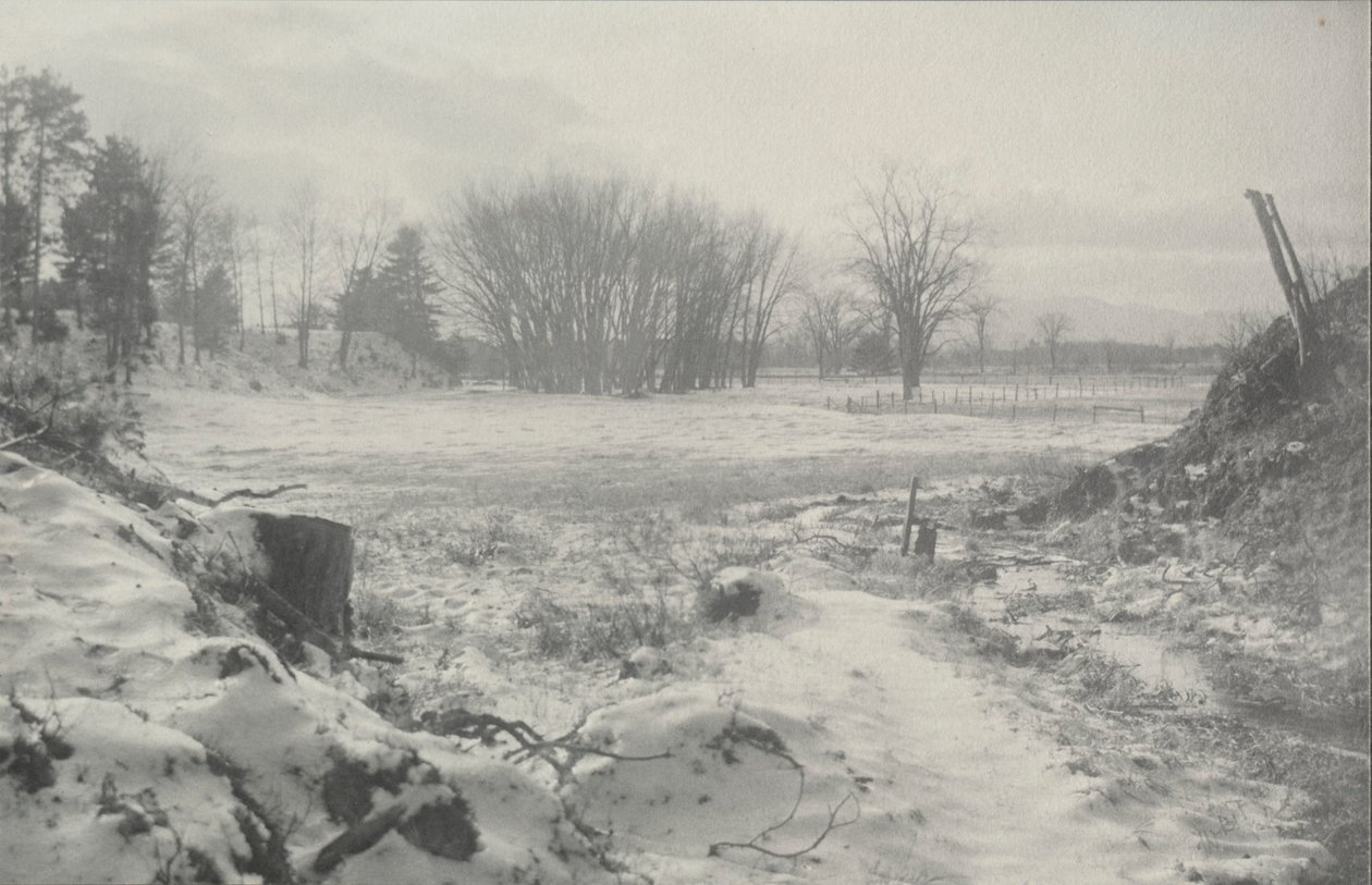 Pejzaż zimowy bez tytułu 1900. autorstwa William B. Post