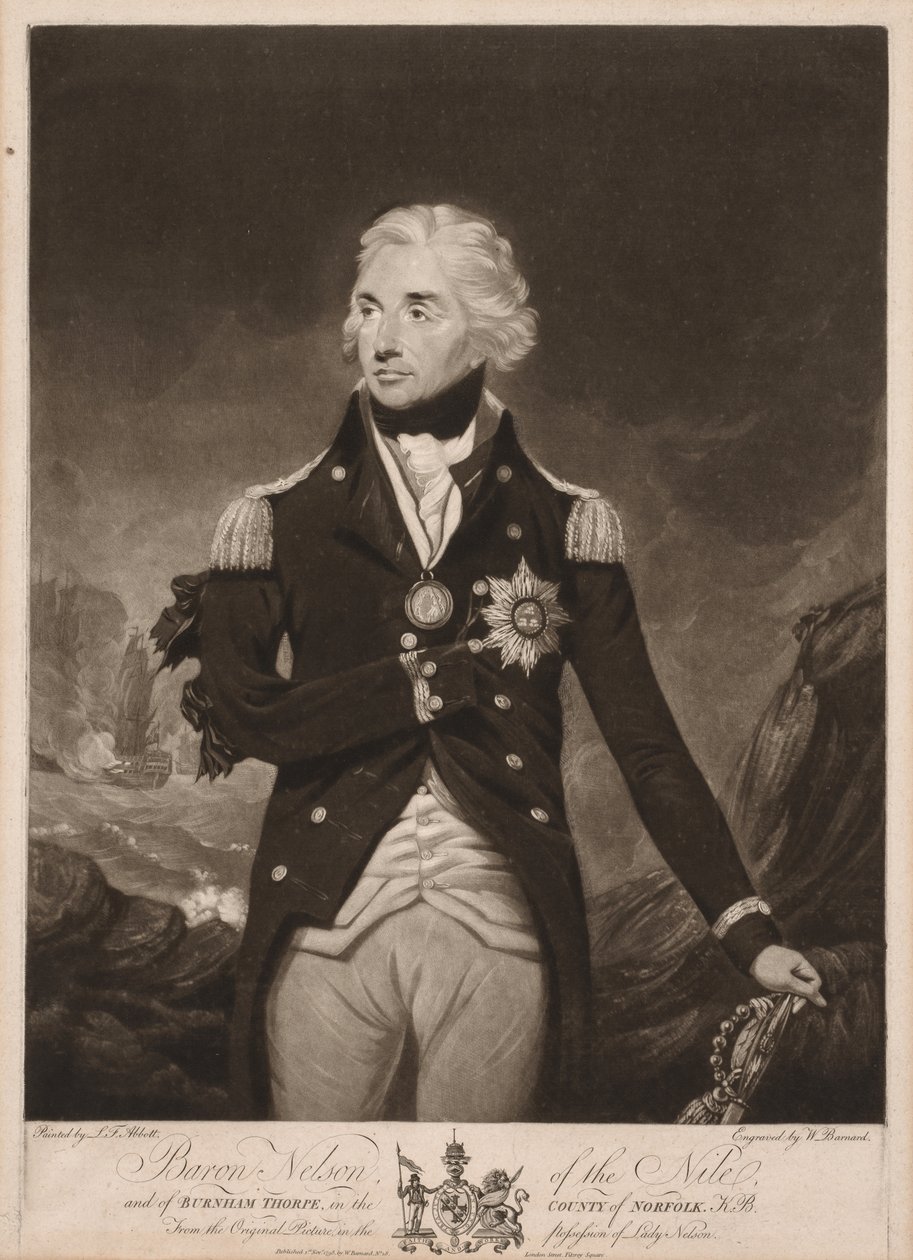 Horatio Nelson autorstwa William Barnard