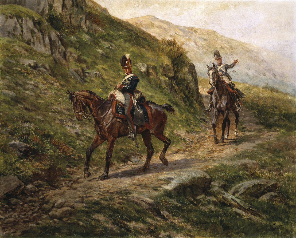 Spojrzenie na wroga, ok. 1910 autorstwa William Barnes Wollen