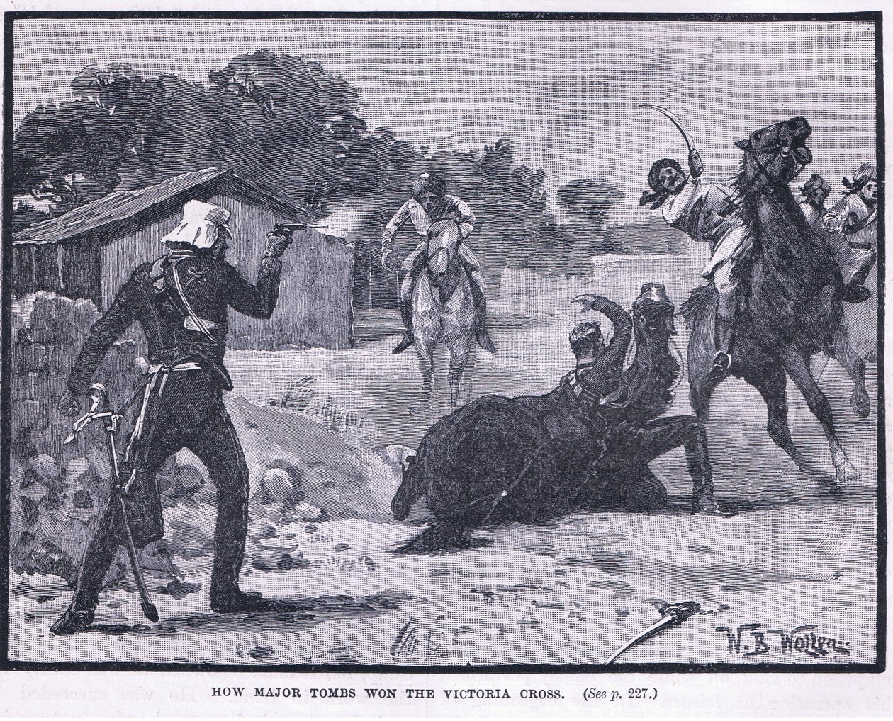 Jak Major Tombs zdobył Krzyż Wiktorii 1857 AD autorstwa William Barnes Wollen