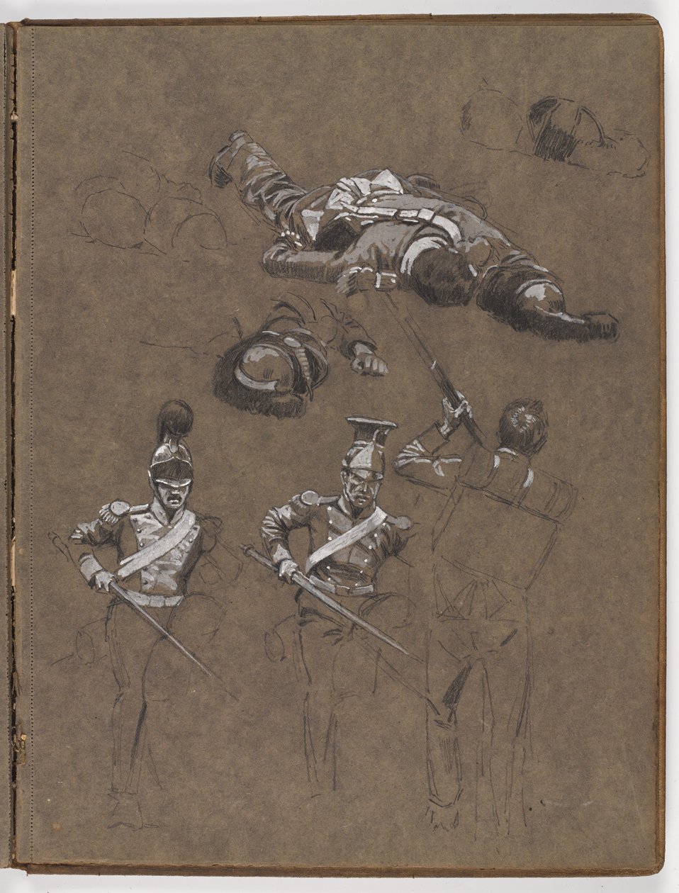 Studia do obrazu olejnego ?Sztandar: Albuhera, 16 maja 1811? autorstwa William Barnes Wollen