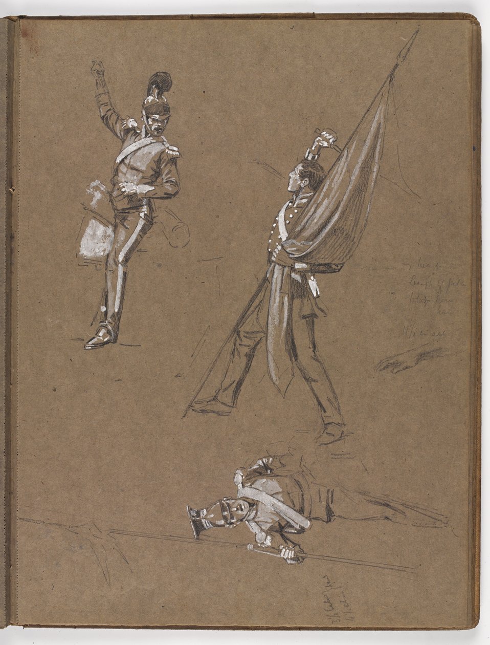 Studia do obrazu olejnego ?Sztandar: Albuhera, 16 maja 1811? autorstwa William Barnes Wollen