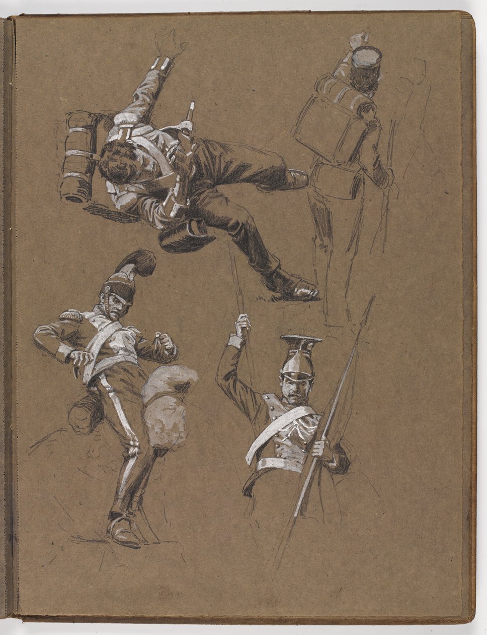 Studia do obrazu olejnego ?Sztandar: Albuhera, 16 maja 1811? autorstwa William Barnes Wollen