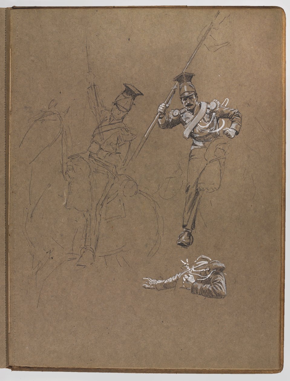 Studia do obrazu olejnego ?Sztandar: Albuhera, 16 maja 1811? autorstwa William Barnes Wollen
