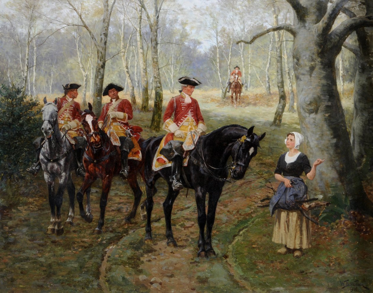 Patrol, ok. 1906 (olej na płótnie) autorstwa William Barnes Wollen