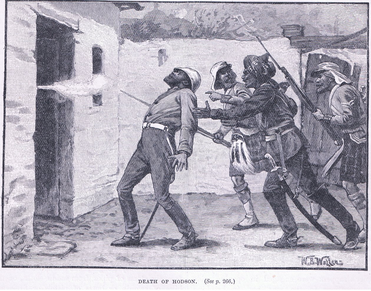 The death of Hodson 1858 AD autorstwa William Barnes Wollen