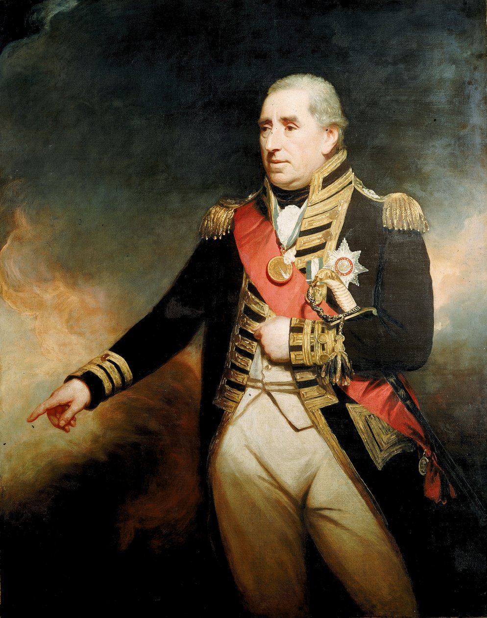 Admirał Sir John Thomas Duckworth (1748-1817), koniec XVIII - początek XIX wieku (obraz olejny) autorstwa William Beechey