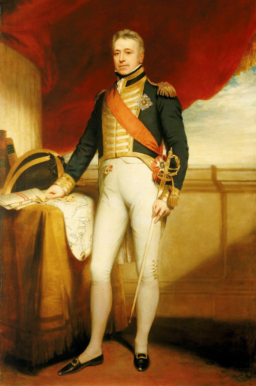 Admirał floty Sir George Cockburn (1772-1853) autorstwa William Beechey