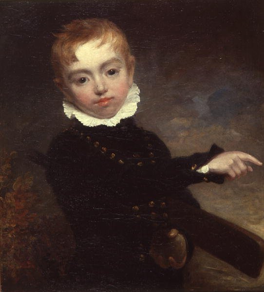 Chłopiec z kijem do krykieta autorstwa William Beechey